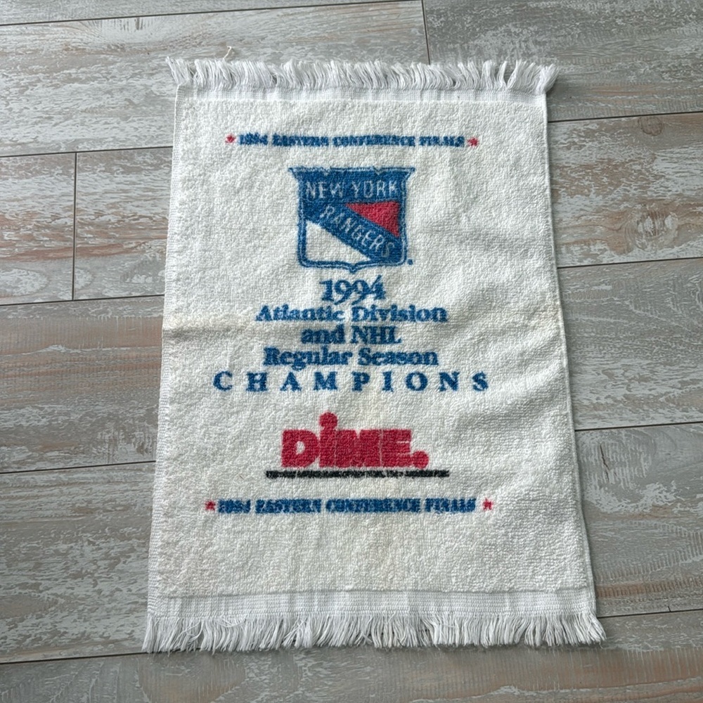 New York Rangersโ Hockey 1994 Eastern Conference Finals Rally Towel